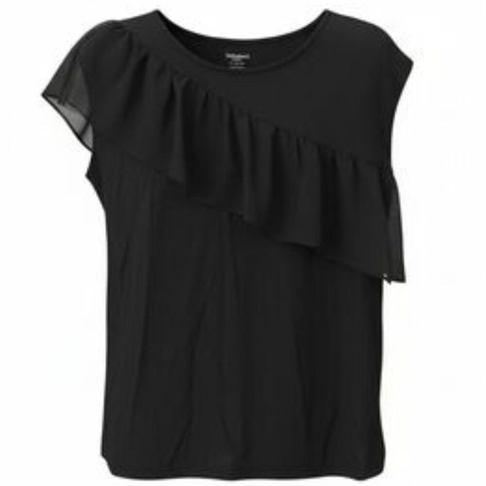 5 FOR $25 EVENT! Motherhood Maternity Black Ruffle Sleeveless Top